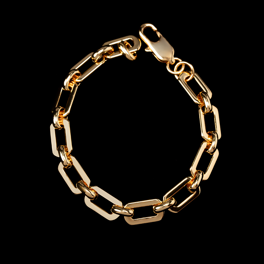 Stylish Geometric Bracelet Gold Plated