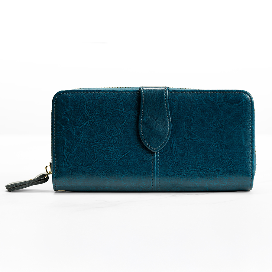 Elegant Peacock Wallet and Card Holder