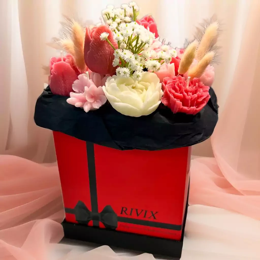 Blush Bloom Candle Bouquet