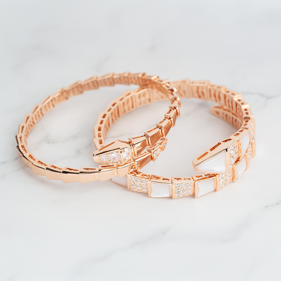 Set of Serpent Luxe Bangle, plated in 18K gold