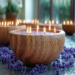 Wooden Plate Candles