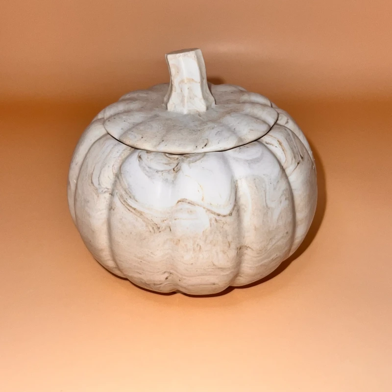 Rustic Pumpkin made of Jesmonite with multiple decorative functions